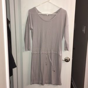 Drop waist waffle dress